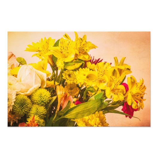 geelbloemen foto afdruk (Voorkant)