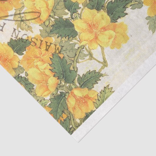  geelboomgaard Ephemera-ontkoppeling Tissuepapier (Detail)