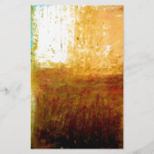 Geelbruin Abstract Briefpapier (Voorkant)