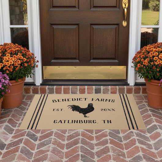 Geelbruin | Gepersonaliseerde rustieke boerderij h Deurmat