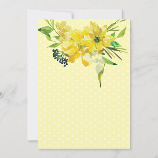 geelbruin Golden Bouquet Weddenschap Kaart (Achterkant)