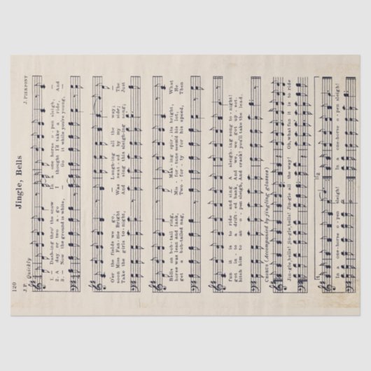 Geelbruin papier en ontkoppelingspagina van Jingle (Voorkant)