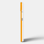 Geelbruin Sinaasappel verticale strepen monogram Case-Mate iPhone Case (Achterkant / Links)