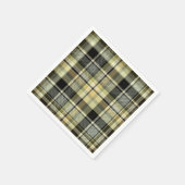 Geelbruin tartan geruit. servet (Hoek)