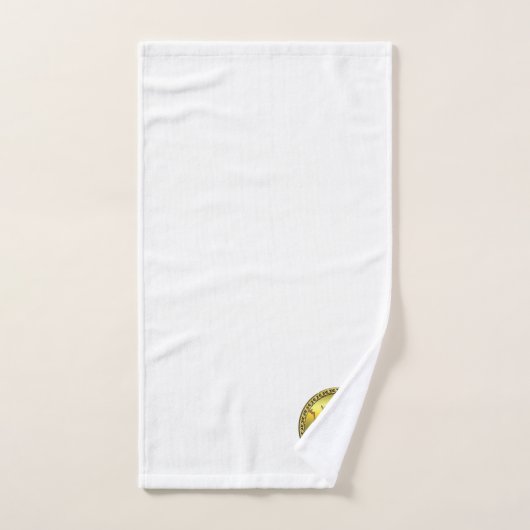 geelbruine cartoon gespikkelde luipaard bad handdoek (Handdoek)