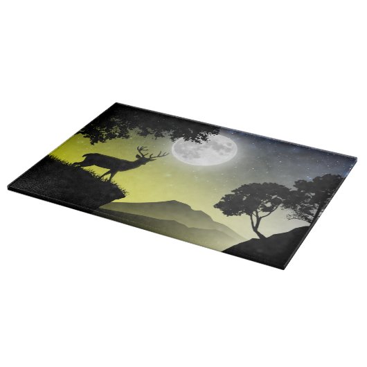 Geelbruine hert snijplank (Hoek)