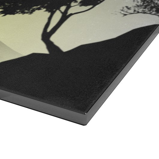 Geelbruine hert snijplank (Hoek)