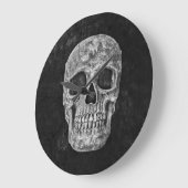 Geelbruine rommel zwart en witte oude textuur grote klok (Hoek)