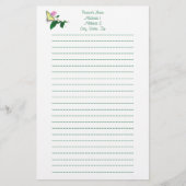 Geelbruine vleermuis met gelijnde moeras briefpapier (Voorkant)