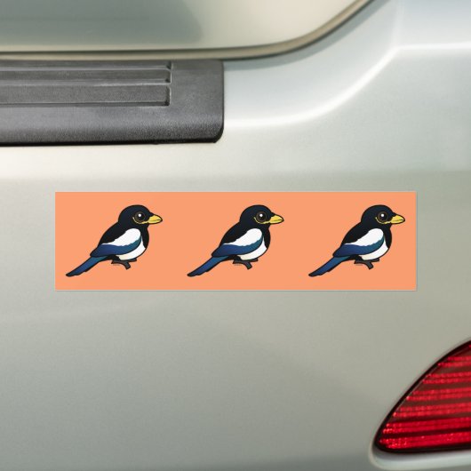 Geelbuikspek Bumpersticker (Op auto)