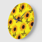 geelbuikvliegen en zonnebloemen,  grote klok (Hoek)