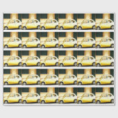  geelFiat 500 in Italië Cadeaupapier (Vlak)