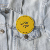 Geelgouden Buttonnen met Monogram Ronde Button 7,6 Cm (In situ)