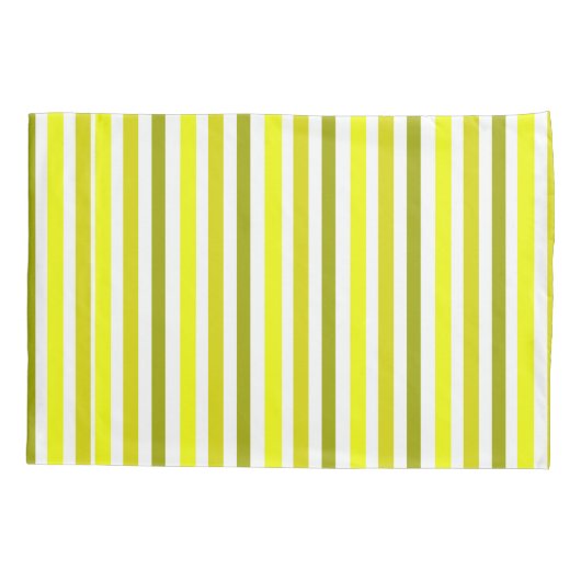 Geelgouden gestreepte Kussensloop (Achterkant-Links)