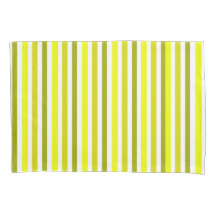 Geelgouden gestreepte Kussensloop