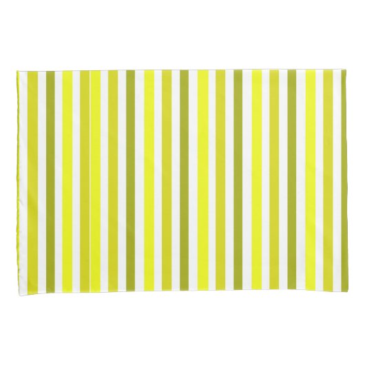 Geelgouden gestreepte Kussensloop (Voorkant-Rechts)