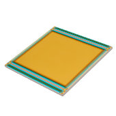 geelgouden kleur, caleidoscoop frame, tegeltje (Zijkant)