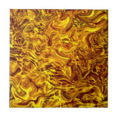 geelgouden ontwerp tegeltje (Voorkant)