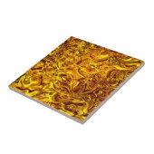 geelgouden ontwerp tegeltje (Zijkant)