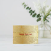 Geelgouden tinten-Abstract patroon Visitekaartje (Staand voorkant)
