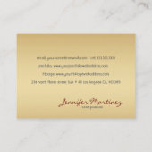 Geelgouden tinten-Abstract patroon Visitekaartje (Achterkant)