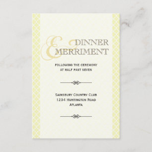 Geelgrijze Marokkaanse ampersand ontvangstbijlage Informatiekaartje