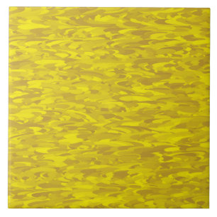 Geelgroen abstract patroon tegeltje