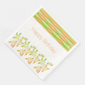 Geelgroen en Sinaasappel Servet (Hoek)