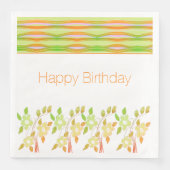 Geelgroen en Sinaasappel Servet (Voorkant)