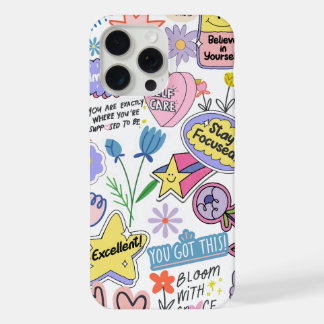 Geelgroene heldere vreedzame bewustzijns telefoonh iPhone 15 pro max case