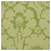 Geelgroene renaissances bloem stof (Swatch)