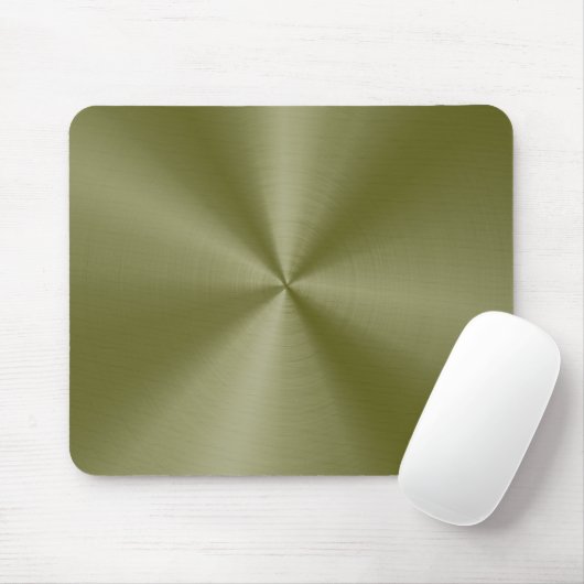 Geelgroene roestvrijstalen Muismat (Met muis)