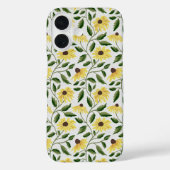 Geelgroene zonnebloem waterverf wilde bloem Case-Mate iPhone case (Achterkant)