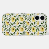 Geelgroene zonnebloem waterverf wilde bloem Case-Mate iPhone case (Achterkant (horizontaal))