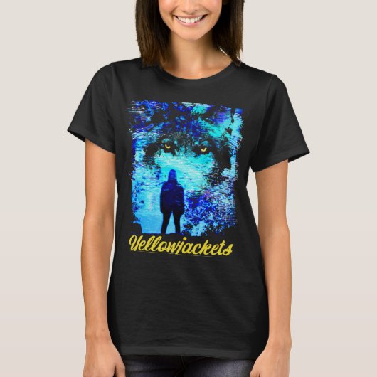 Geeljassen Wolf Eyes T-shirt (Voorkant)