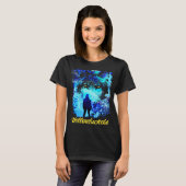 Geeljassen Wolf Eyes T-shirt (Voorkant volledig)