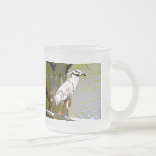 Geelkruinreiger Matglas Koffiemok (Rechts)