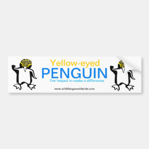 Geelogige Pinguïn - Wildlife - Bumpersticker