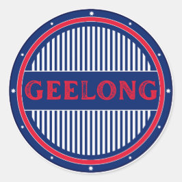 Geelong City Pride Embleem – Australische identite Ronde Sticker