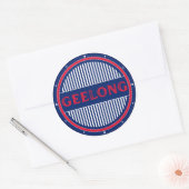 Geelong City Pride Emblem – Australian Identity Ronde Sticker (Envelop)