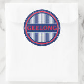 Geelong City Pride Emblem – Australian Identity Ronde Sticker (Tas)