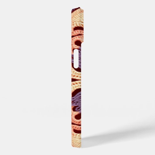 GeelOranjePaarsKleurrijk Granny Square Haakwerk Case-Mate iPhone Case (Achterkant / Rechts)