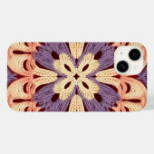 GeelOranjePaarsKleurrijk Granny Square Haakwerk Case-Mate iPhone Case (Achterkant (horizontaal))