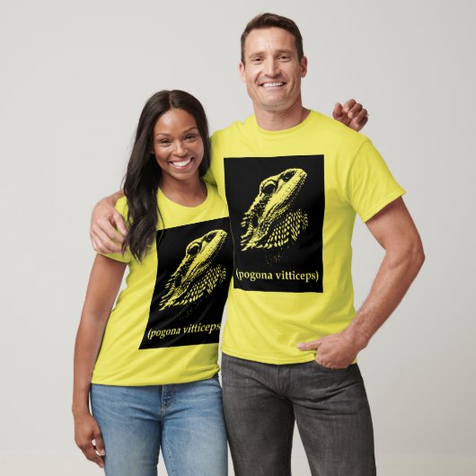 geelpogona vitticeps bebaard draak T-shirt (Unisex)