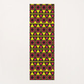 geelrode driehoeken van hawaiian yogamat (Voorkant)