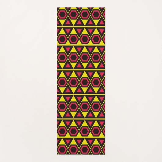 geelrode driehoeken van hawaiian yogamat (Voorkant)