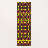 geelrode driehoeken van hawaiian yogamat (Achterkant)