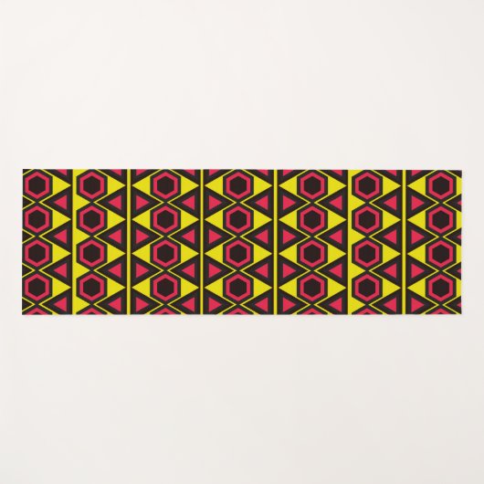 geelrode driehoeken van hawaiian yogamat (Voorkant (horizontaal))