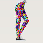 Geelrode Leggings met patroon (Rechts)