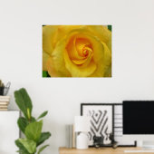 Geelroosprint Mooie Bloem Posterprint Poster (Thuiskantoor)